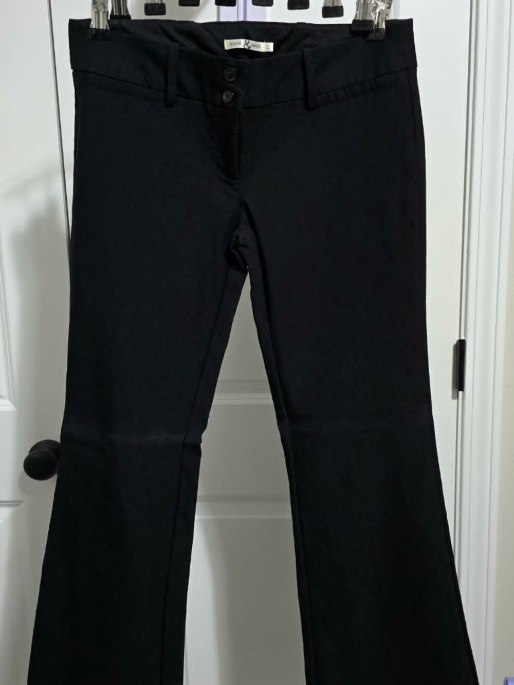 Have & Have Boot Cut Slacks 29x30 Black